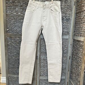 Zara Men's Beige Slim Fit Jeans